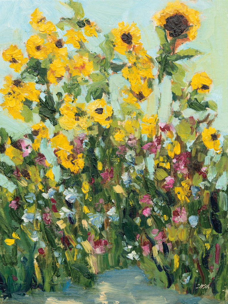 Reproduction of Sunlit Sunflowers by Carson Overstreet - Wall Decor Art
