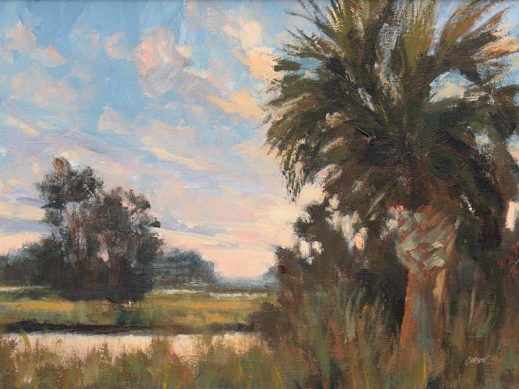 Reproduction of Palmetto Sunset by Carson Overstreet - Wall Decor Art