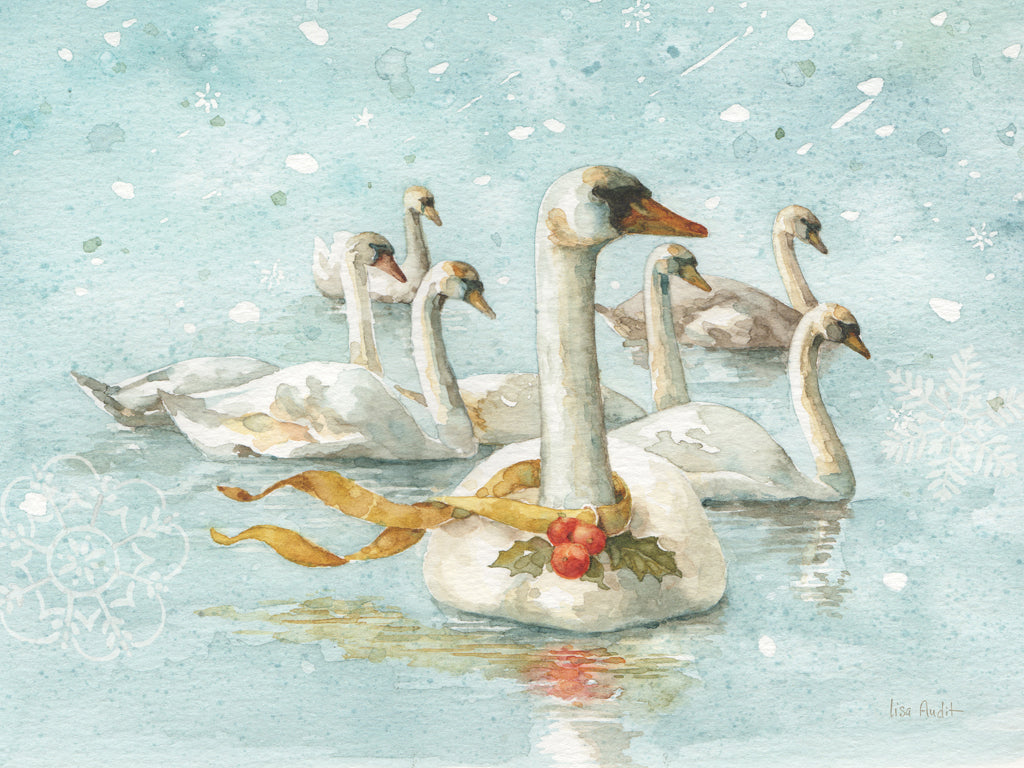 Reproduction of 12 Days of Christmas VII No Words by Lisa Audit - Wall Decor Art