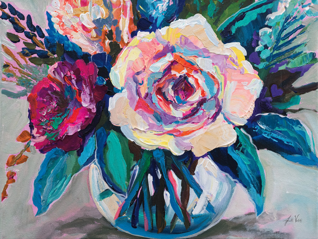 Reproduction of Love in Bloom by Jeanette Vertentes - Wall Decor Art