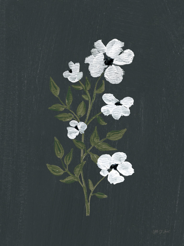 Reproduction of Pretty Little Flower III Black by Yvette St. Amant - Wall Decor Art