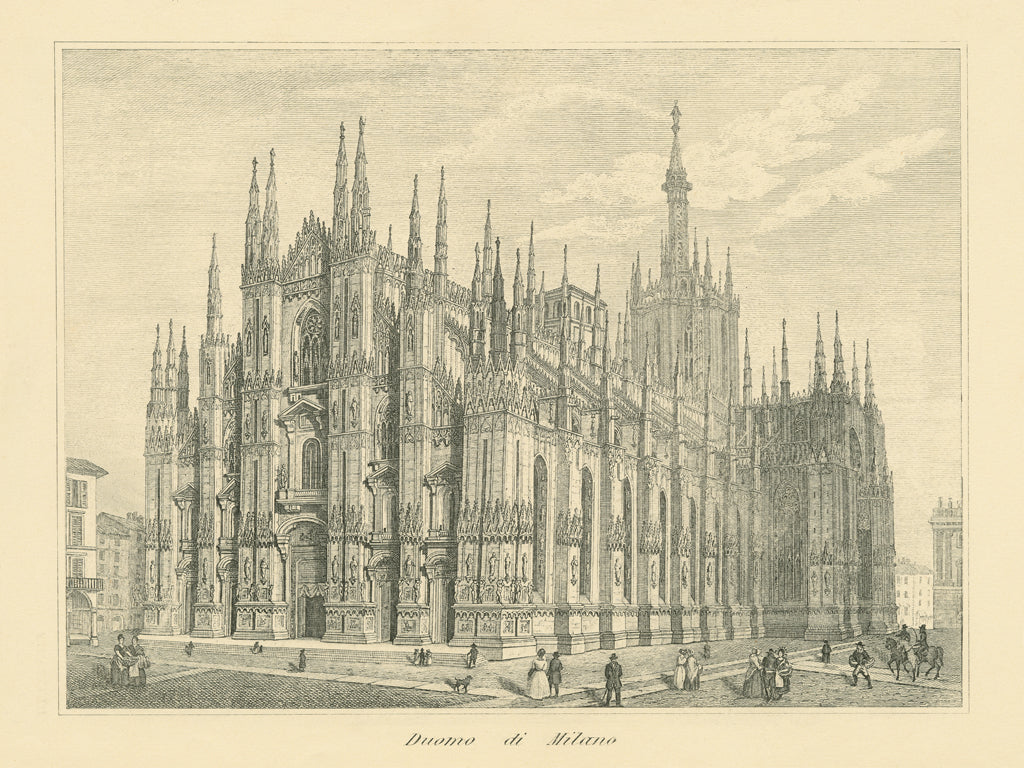 Reproduction of Duomo di Milano by Wild Apple Portfolio - Wall Decor Art