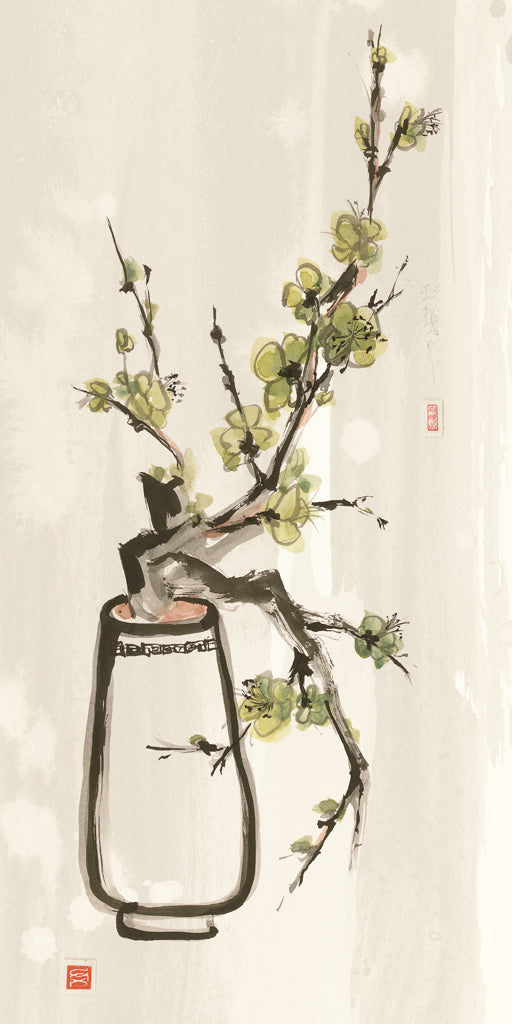 Reproduction of Moss Blossom on Wash by Chris Paschke - Wall Decor Art