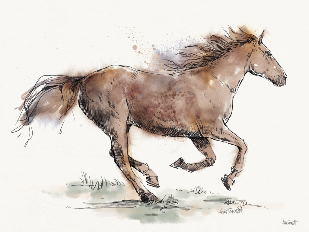 Reproduction of Gallop by Anne Tavoletti - Wall Decor Art