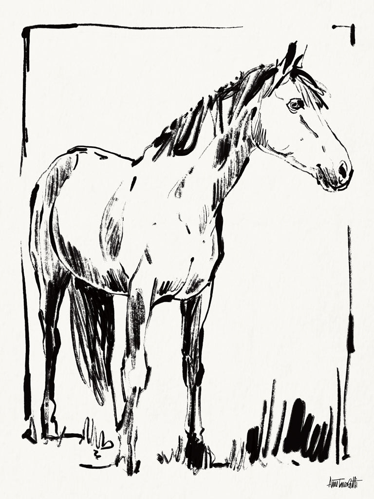 Reproduction of Stance Sketch by Anne Tavoletti - Wall Decor Art
