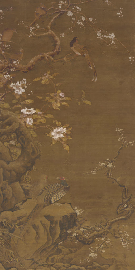 Reproduction of Pheasants and Plum Blossoms by Wild Apple Portfolio - Wall Decor Art