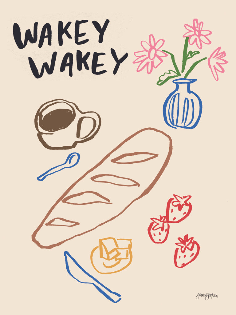 Reproduction of Breakfast Doodles II v3 by Jenaya Jackson - Wall Decor Art