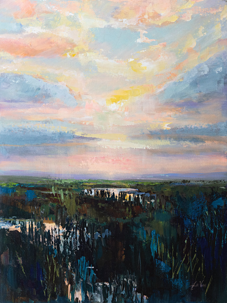Reproduction of Dusk by Jeanette Vertentes - Wall Decor Art