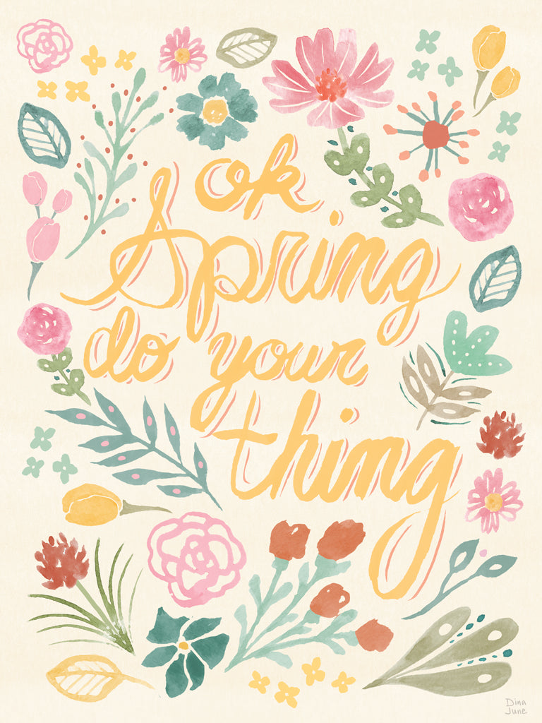 Reproduction of Spring Song IV by Dina June - Wall Decor Art