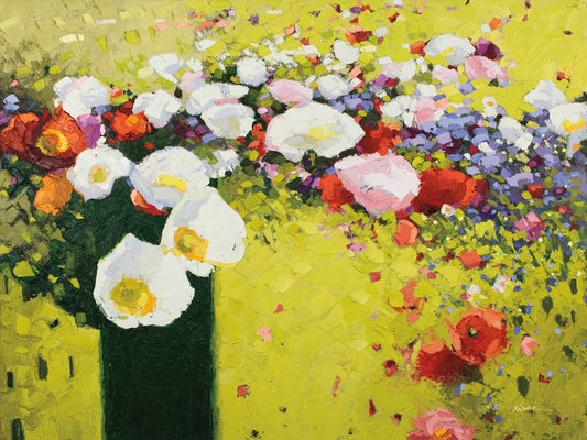 Reproduction of Poppies a Wilding by Shirley Novak - Wall Decor Art