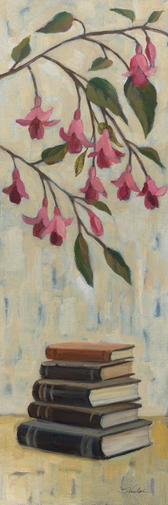 Reproduction of Books on the Porch I by Silvia Vassileva - Wall Decor Art