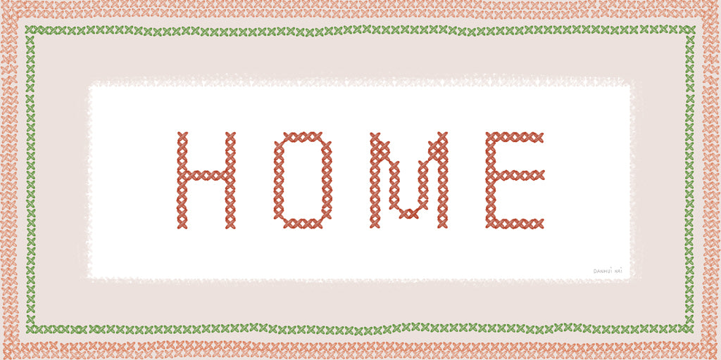 Reproduction of Home Cross Stitch by Danhui Nai - Wall Decor Art