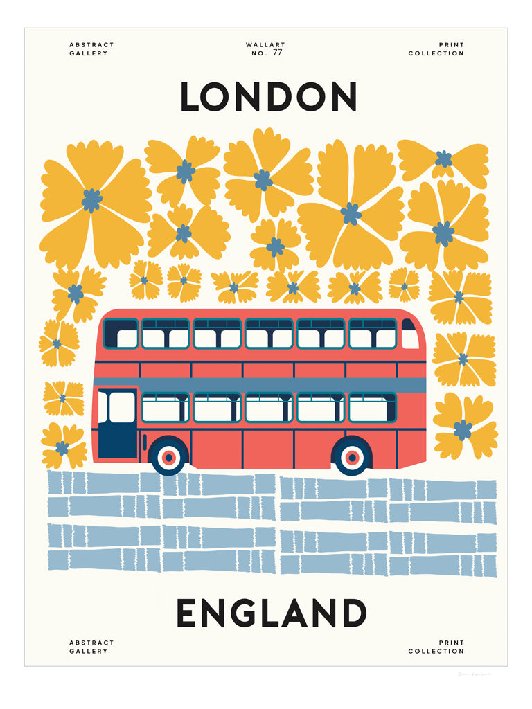 Reproduction of Groovy European Travel II by Omar Escalante - Wall Decor Art