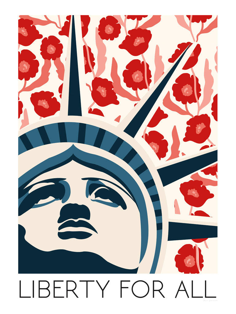 Reproduction of Liberty for All by Omar Escalante - Wall Decor Art