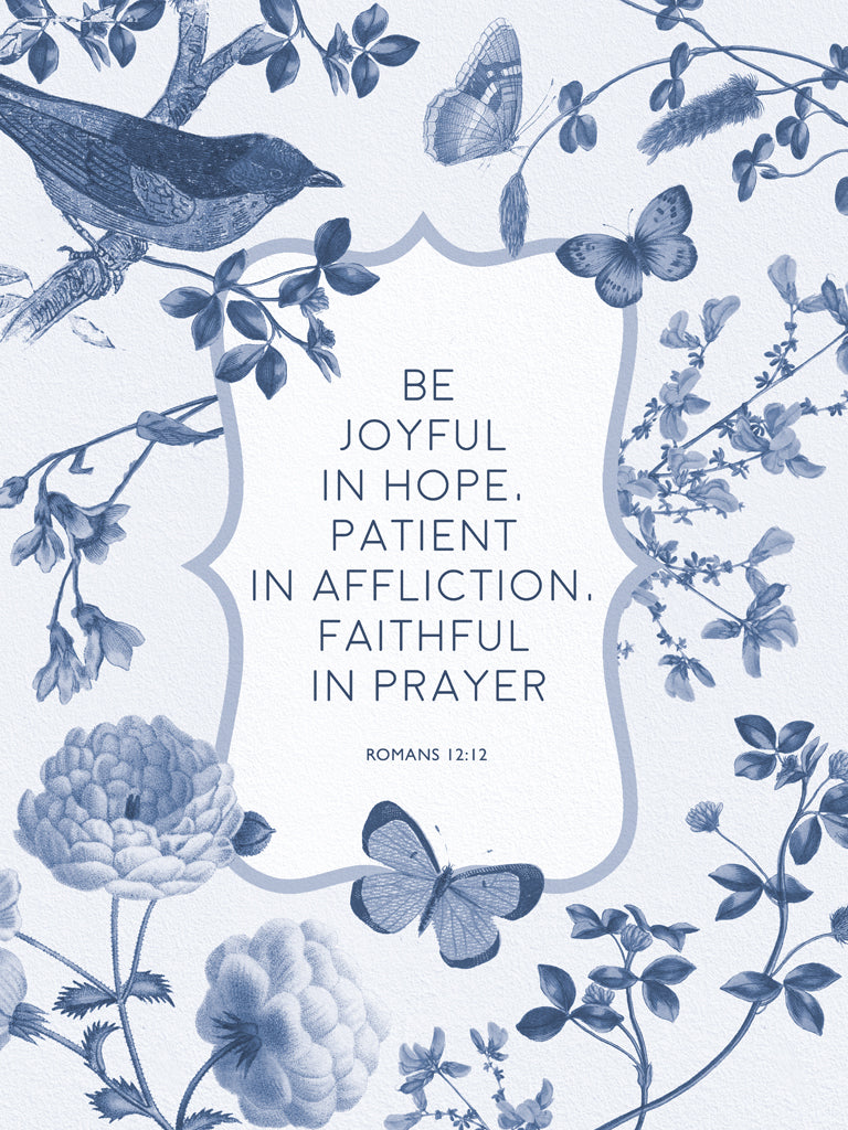 Reproduction of Victorian Garden Bright Bible Quote IX by Wild Apple Portfolio - Wall Decor Art