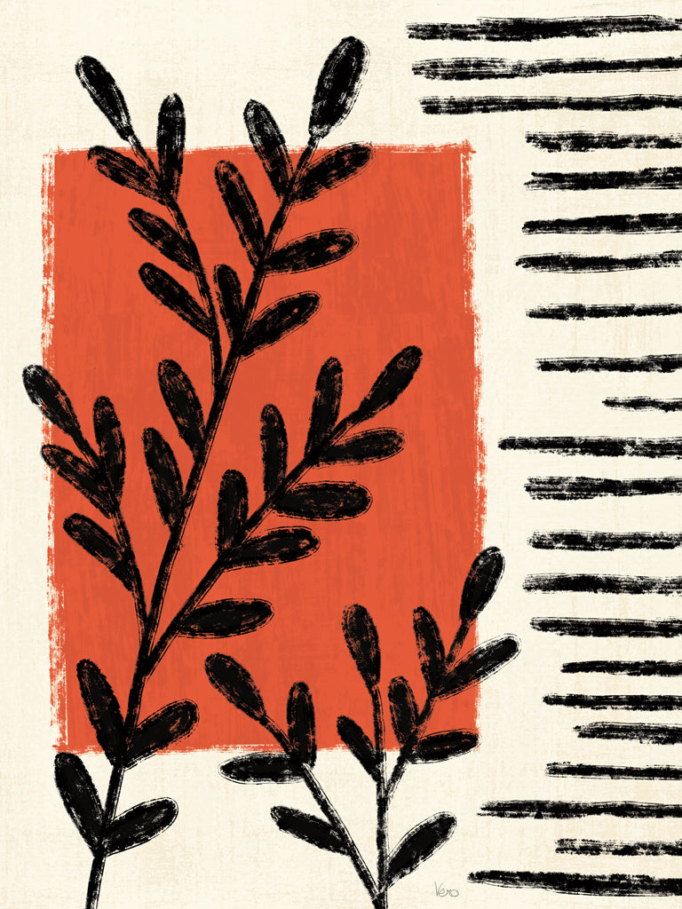 Reproduction of Geometric Flora II by Veronique Charron - Wall Decor Art