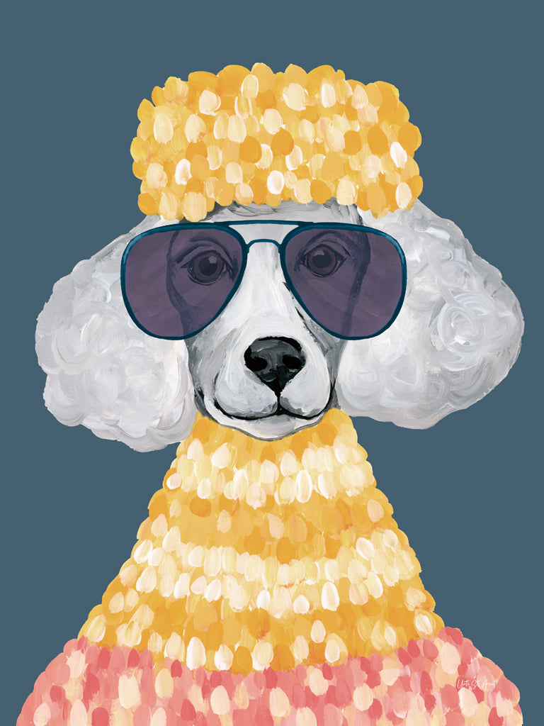Reproduction of Poodle Power v2 by Yvette St. Amant - Wall Decor Art