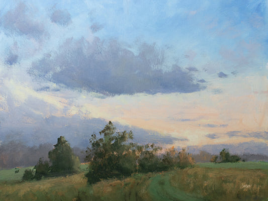 Reproduction of Sunset Across the Field by Carson Overstreet - Wall Decor Art