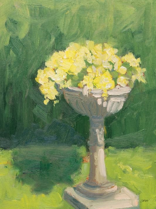 Reproduction of Urn of Flowers by Carson Overstreet - Wall Decor Art