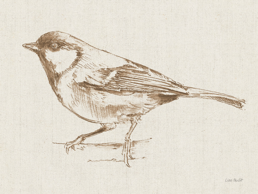 Reproduction of A Blue Note Bird II by Lisa Audit - Wall Decor Art