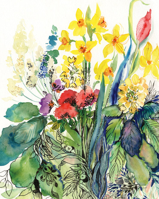 Reproduction of Garden Burst by Kristy Rice - Wall Decor Art