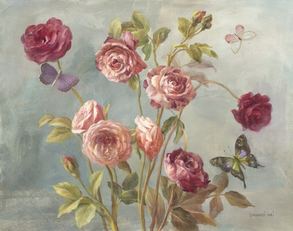 Reproduction of Plum Roses by Danhui Nai - Wall Decor Art