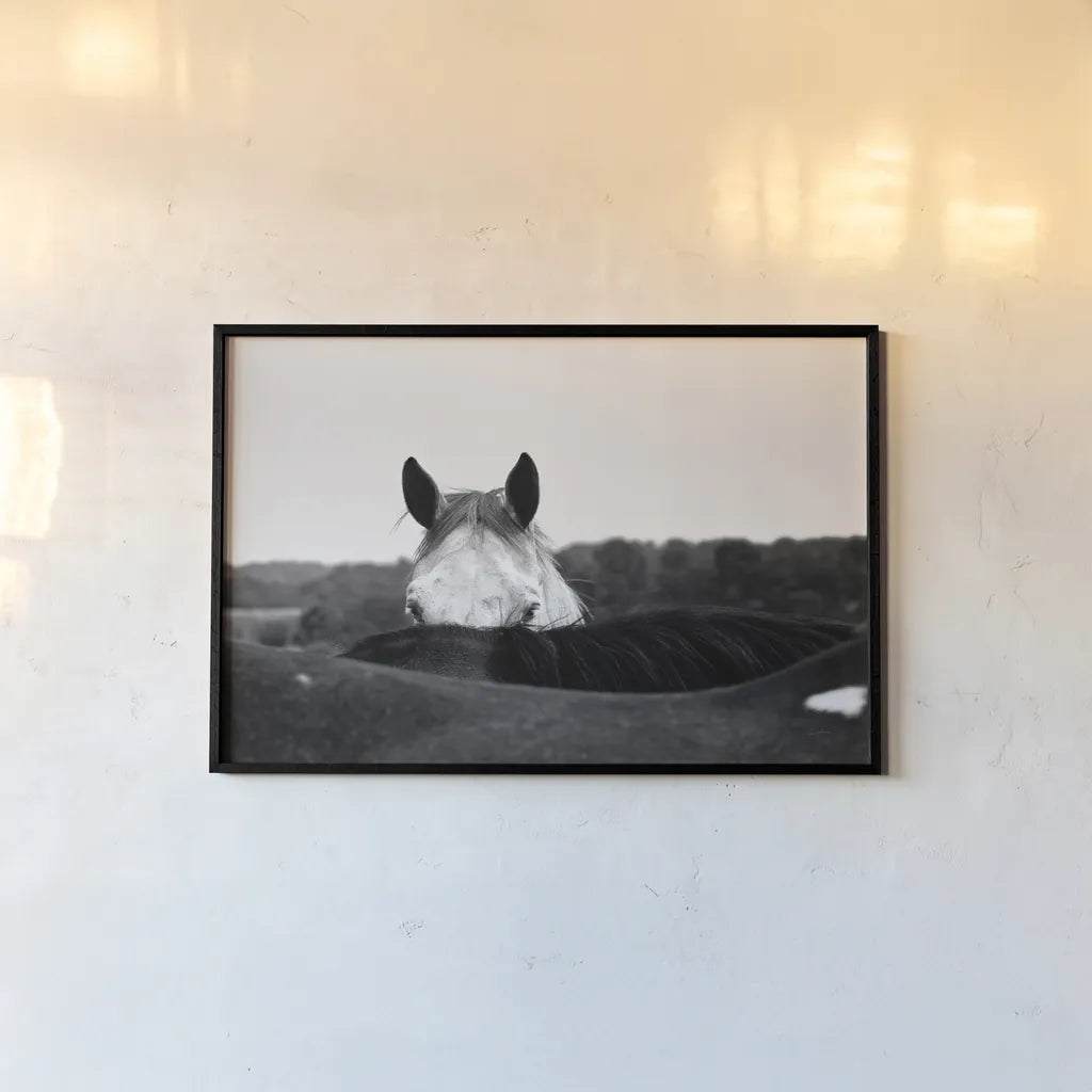 Flirt by Aledanda. shown as a paper print in a black flame. Available as a archival giclee rolled canvas, fine art paper, or poster print. SKU 38301i.