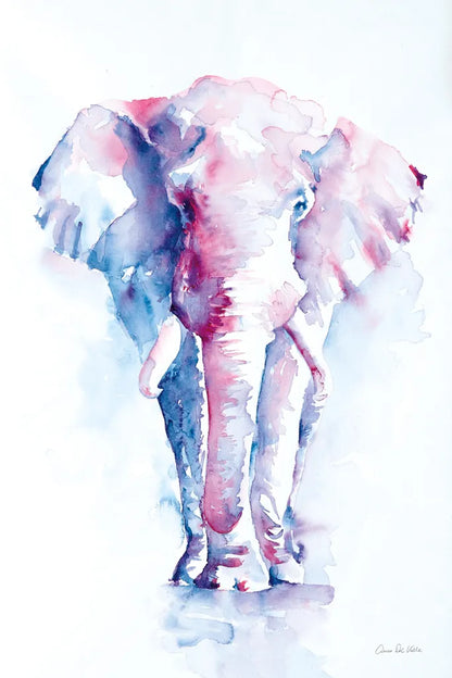 An Elephant Never Forgets by Aimee Del Valle. SKU 45776h. Archival Giclee Fine art print for wall decor.