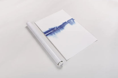 Blue Horizon II by Aimee Del Valle. shown as a rolled paper print. Available as archival giclee rolled canvas, fine art paper, or poster print. SKU 68322h.