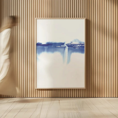 Blue Horizon III by Aimee Del Valle. shown as over sized large wall art. Available as an archival giclee rolled canvas, fine art paper, or poster print. SKU 68323h.
