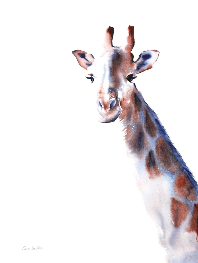 Copper and Blue Giraffe by Aimee Del Valle