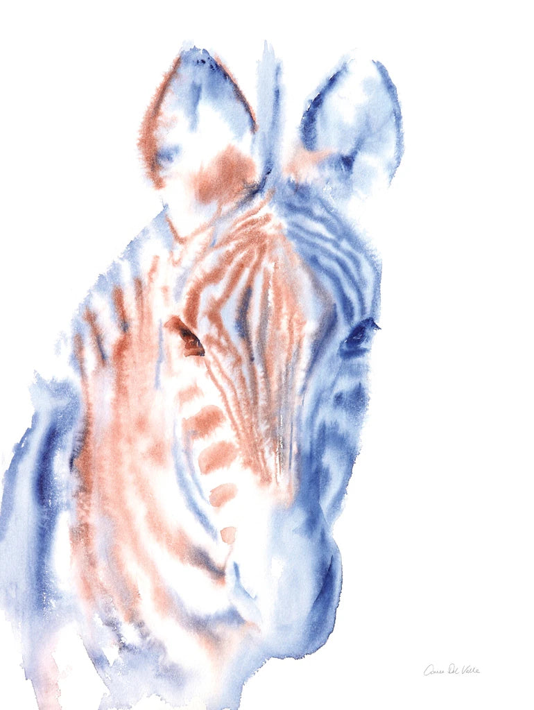 Copper and Blue Zebra by Aimee Del Valle