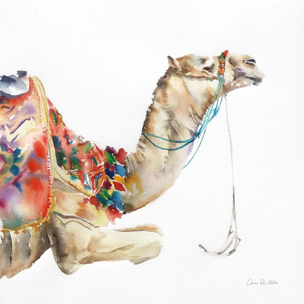 Desert Camel I by Aimee Del Valle. SKU 67717a. Archival Giclee Fine art print for wall decor.
