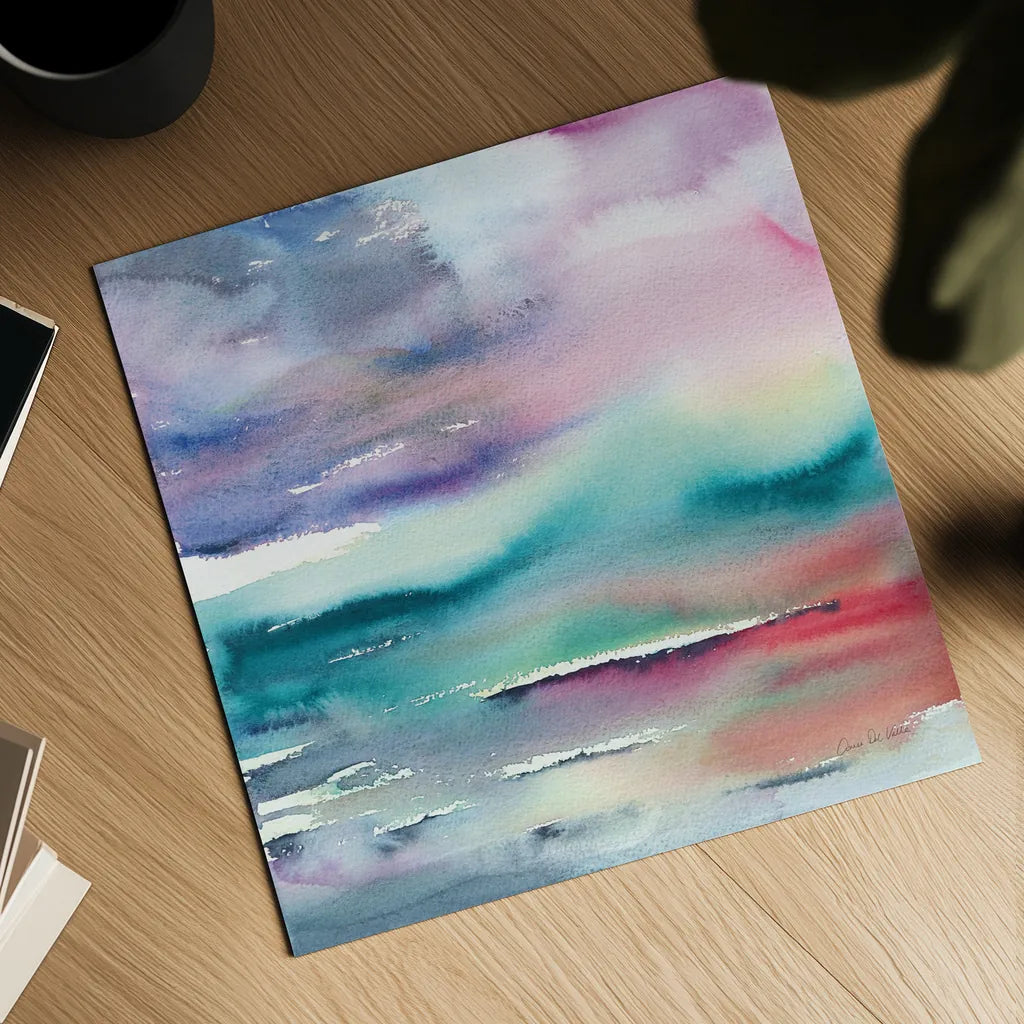 Dramatic Evening by Aimee Del Valle. Shown as a detailed flat fine art print, highlighting archival giclee quality. Available as an archival giclee rolled canvas, fine art paper, or poster print. SKU 68313a.