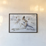 Dress Rehearsal by Aimee Del Valle. shown as a paper print in a black flame. Available as a archival giclee rolled canvas, fine art paper, or poster print. SKU 45761i.
