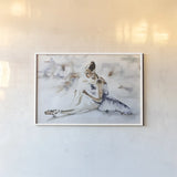 Dress Rehearsal by Aimee Del Valle. shown as a paper print in a white frame. Available as a archival giclee rolled canvas, fine art paper, or poster print. SKU 45761i.