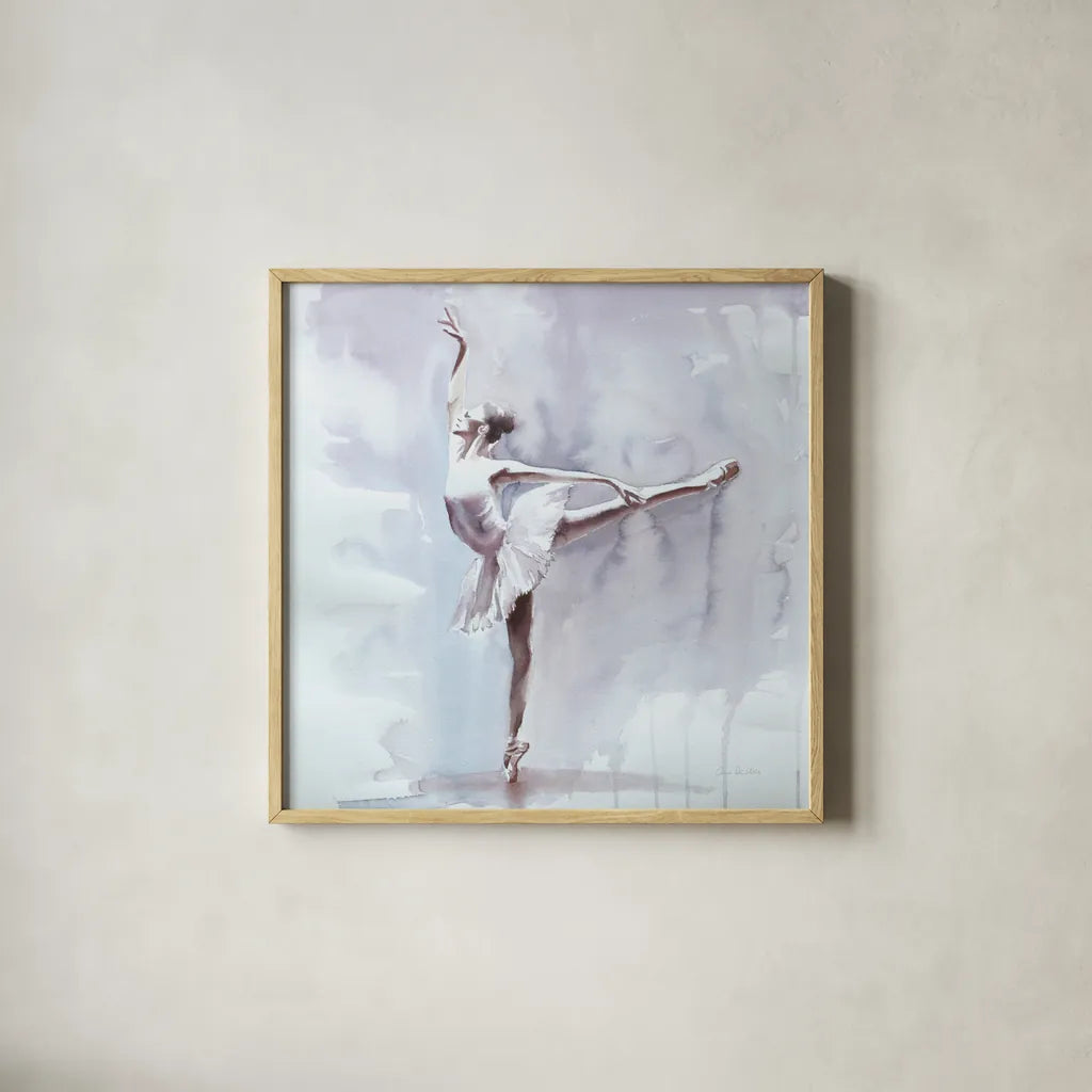 Dusky Arabesque  by Aimee Del Valle. Shown in a natural wood glass frame for a timeless modern aesthetic. Available as an archival giclee rolled canvas, fine art paper, or poster print. SKU 45763a.