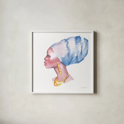 Elegance by Aimee Del Valle. Shown in a crisp white glass frame for a clean and minimalist style. Available as an archival giclee rolled canvas, fine art paper, or poster print. SKU 70440a.