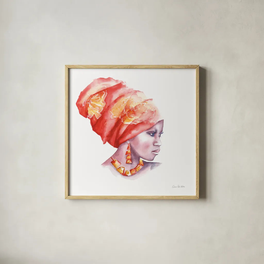 Glow by Aimee Del Valle. Shown in a natural wood glass frame for a timeless modern aesthetic. Available as an archival giclee rolled canvas, fine art paper, or poster print. SKU 70439a.
