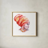 Glow by Aimee Del Valle. Shown in a natural wood glass frame for a timeless modern aesthetic. Available as an archival giclee rolled canvas, fine art paper, or poster print. SKU 70439a.