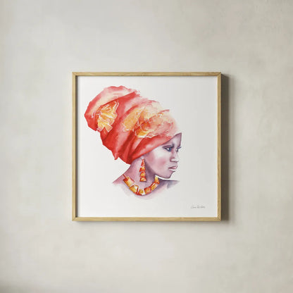 Glow by Aimee Del Valle. Shown in a natural wood glass frame for a timeless modern aesthetic. Available as an archival giclee rolled canvas, fine art paper, or poster print. SKU 70439a.