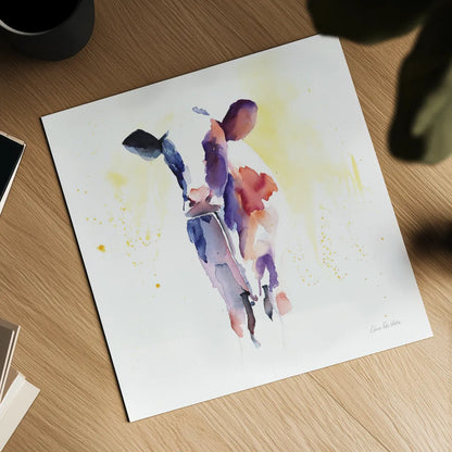 Holstein II by Aimee Del Valle. Shown as a detailed flat fine art print, highlighting archival giclee quality. Available as an archival giclee rolled canvas, fine art paper, or poster print. SKU 64953a.