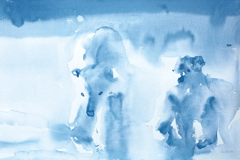 Ice Bears by Aimee Del Valle. SKU 45770i. Archival Giclee Fine art print for wall decor.