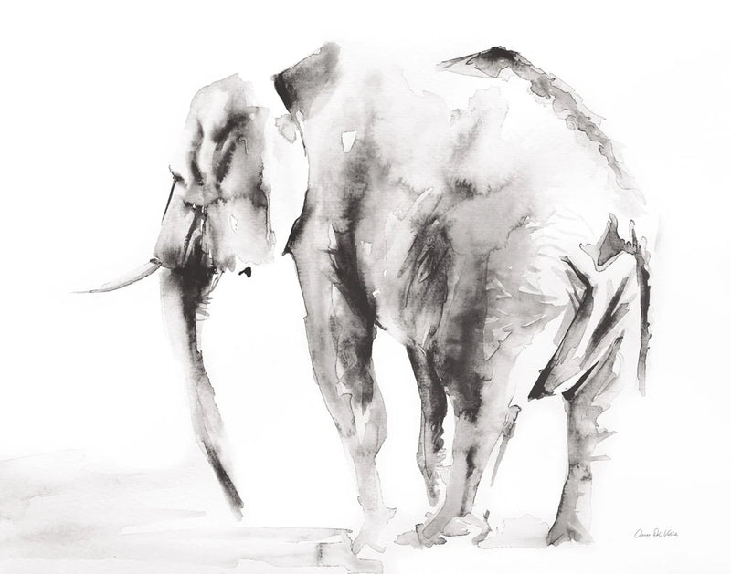 Lone Elephant Gray Crop by Aimee Del Valle