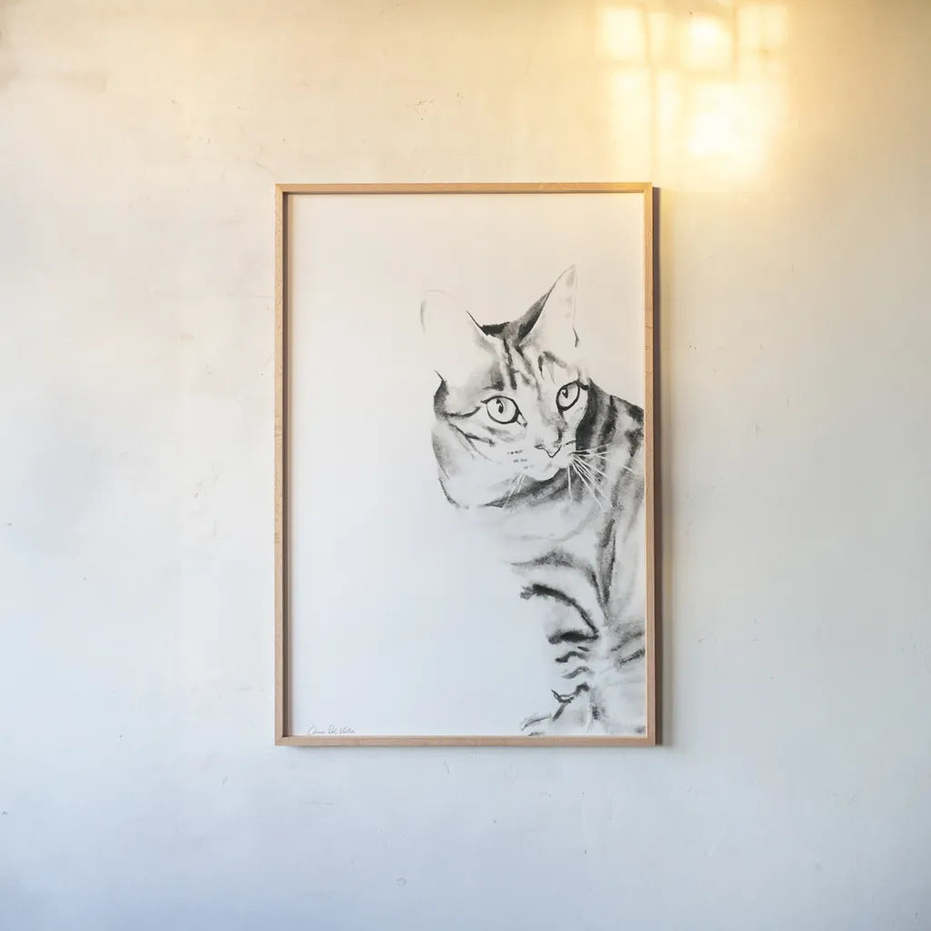 Sadie Crop by Aimee Del Valle. shown as a paper print in a natural frame. Available as a archival giclee rolled canvas, fine art paper, or poster print. SKU 45778h.