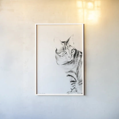 Sadie Crop by Aimee Del Valle. shown as a paper print in a white frame. Available as a archival giclee rolled canvas, fine art paper, or poster print. SKU 45778h.