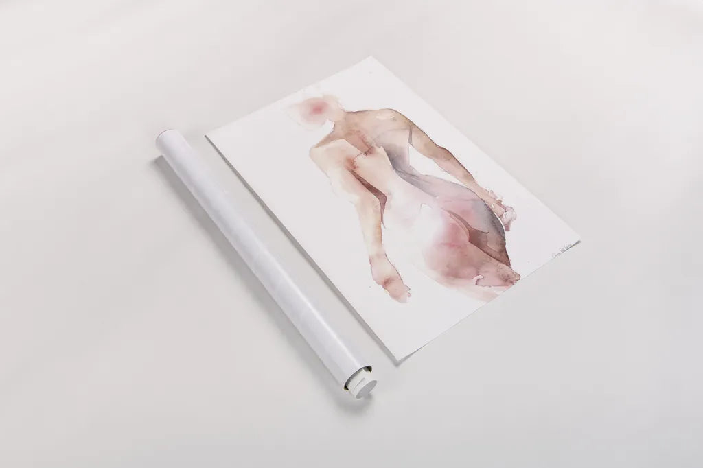 Solace III by Aimee Del Valle. shown as a rolled paper print. Available as archival giclee rolled canvas, fine art paper, or poster print. SKU 64958h.