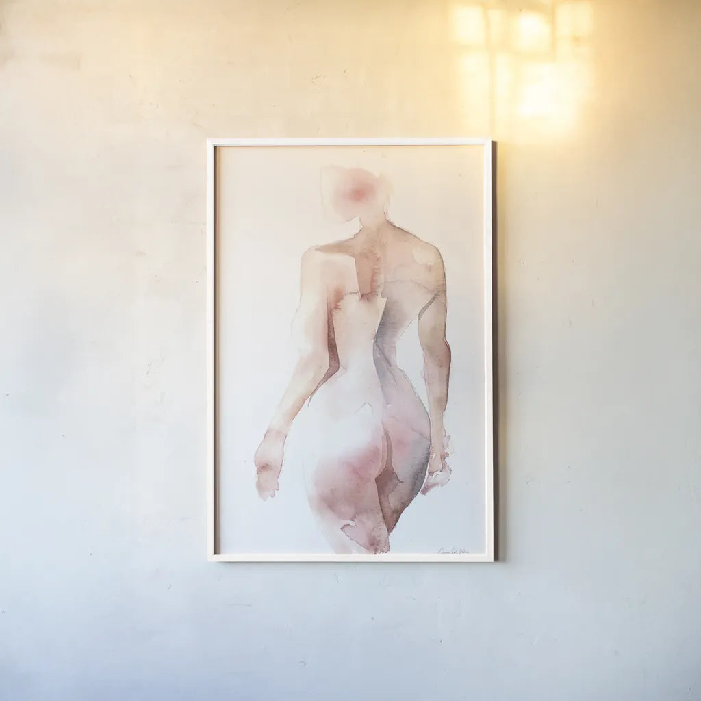 Solace III by Aimee Del Valle. shown as a paper print in a white frame. Available as a archival giclee rolled canvas, fine art paper, or poster print. SKU 64958h.