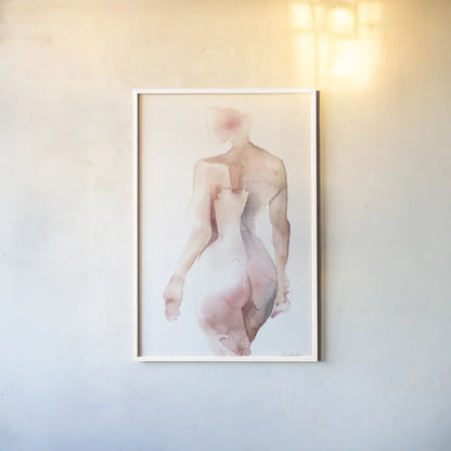 Solace III by Aimee Del Valle. shown as a paper print in a white frame. Available as a archival giclee rolled canvas, fine art paper, or poster print. SKU 64958h.