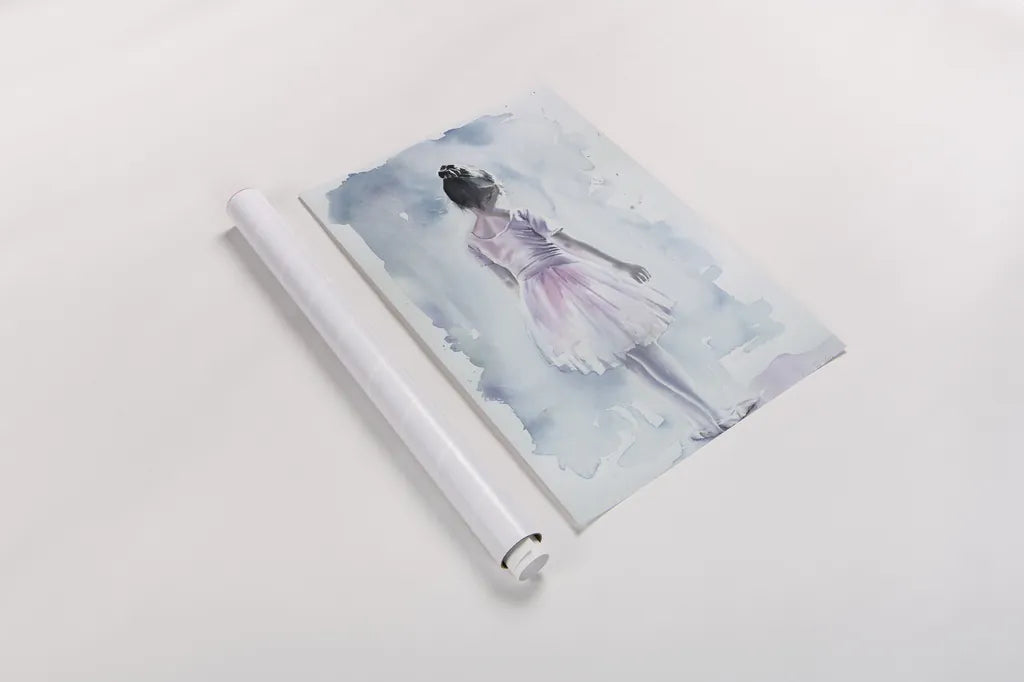 Time to go on by Aimee Del Valle. shown as a rolled paper print. Available as archival giclee rolled canvas, fine art paper, or poster print. SKU 45759h.